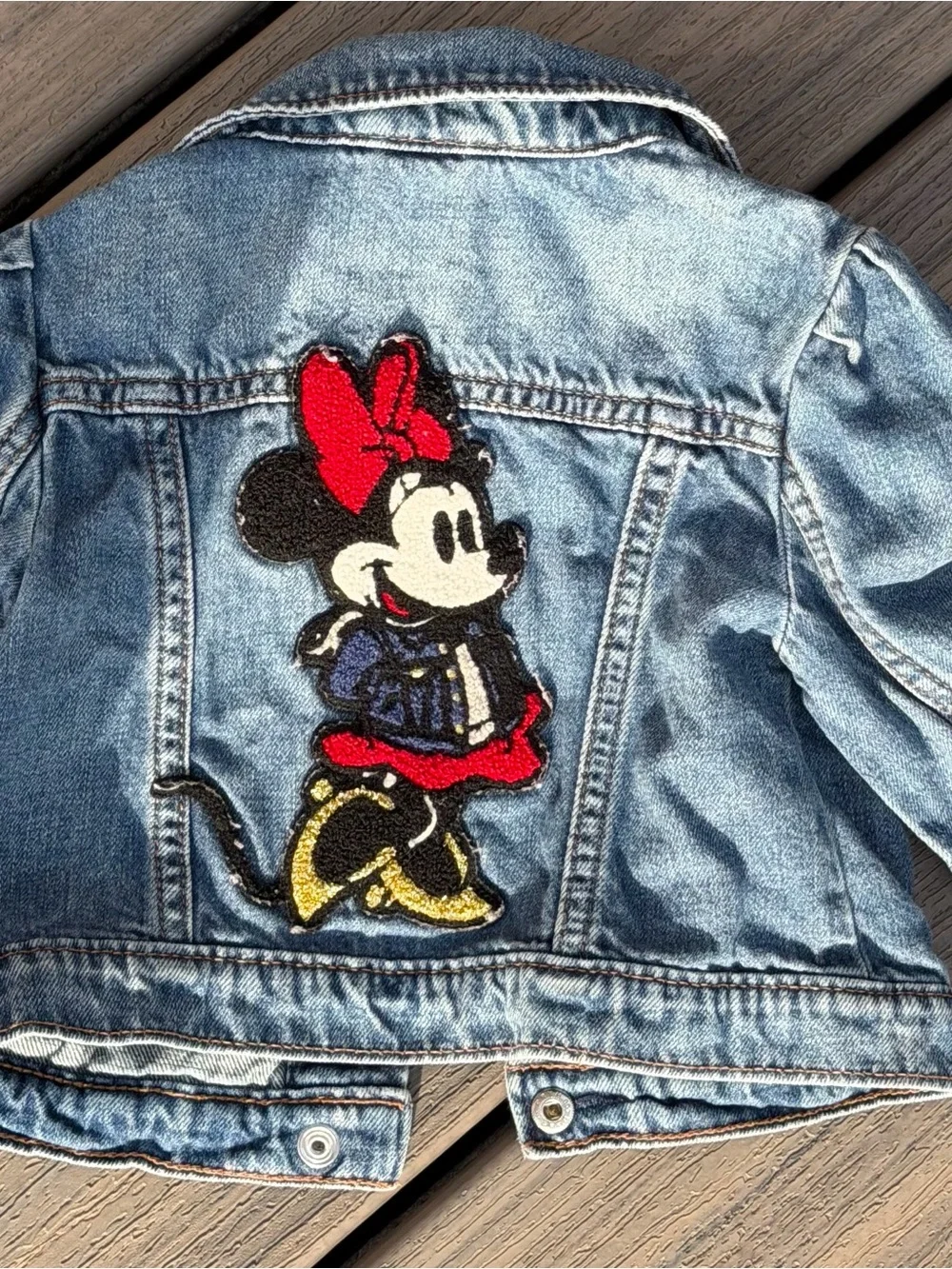 GAP Denim Disney Jean Jacket with Minnie Mouse